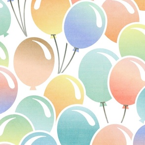 XL Rainbow Balloons - Birthday Party Happy Cheerful Colorful Festive Bright Children Kids Unisex