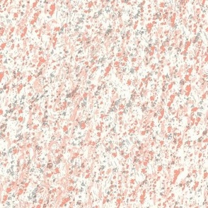 Natural Spatter Dots Texture Calm Serene Tranquil Neutral Interior Pink Blender Baby Pastel Bright Colors Mona Lisa Shell Pink FF9F8C Natural Ivory White Beige FEFDF4 Black 000000 Fresh Modern Abstract Geometric
