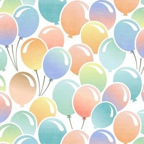 S - Rainbow Balloons - Birthday Party Happy Cheerful Colorful Festive Bright Children Kids Unisex