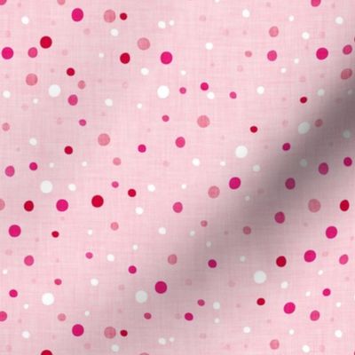 Small scale // Confetti rounded circle spots // pink background pink shades faux textured dots dinosaur skin birthday party decor