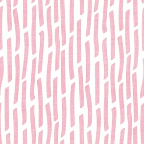 Normal scale // Confetti vertical stripes // white background cotton candy pink faux textured dashed lines dinosaur birthday party decor