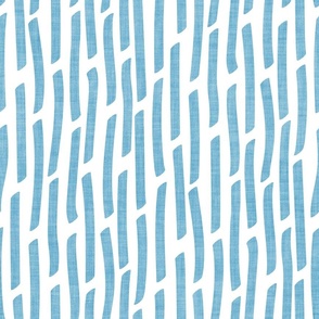 Normal scale // Confetti vertical stripes // white background seagull blue faux textured dashed lines dinosaur birthday party decor