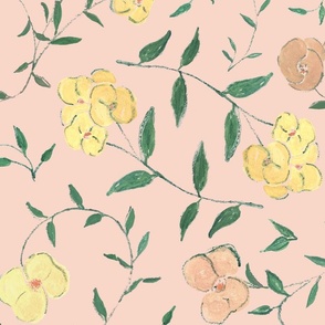 Twisted Florals - Peach