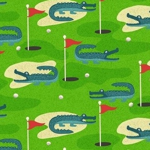 alligator golf course small scale