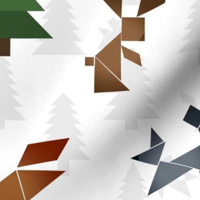 Tangram Forest Friends (large scale) 