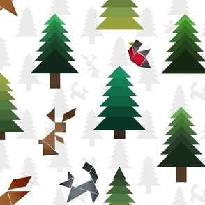 Tangram Forest Friends (large scale) 