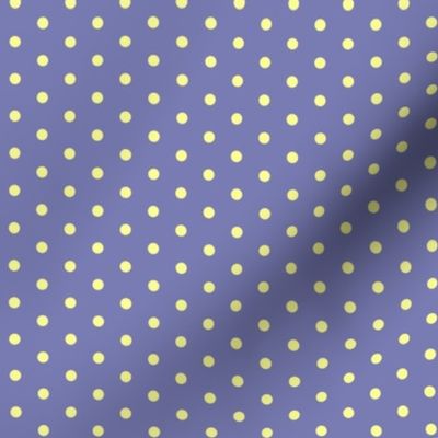 (small) Neon Sunbeam polka dot / Yellow  on Purple / Small scale / see Sunbeam collection