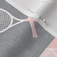 Tennis Wholecloth - Pink/Grey - Women's Tennis Players - LAD23