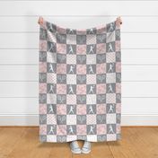 Tennis Wholecloth - Pink/Grey - Women's Tennis Players - LAD23