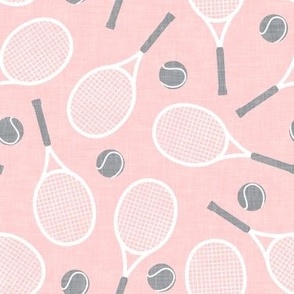 Tennis racket and ball - tennis racquet  - grey/pink  - LAD23