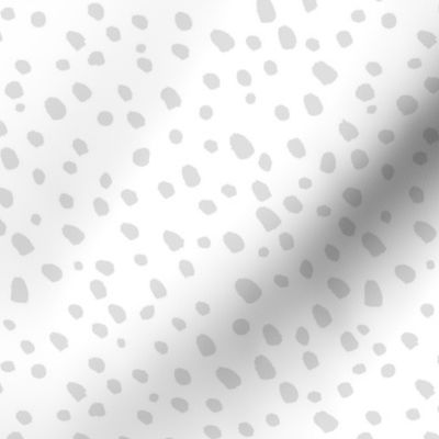 Scandinavian Abstract - Grey Dots on White Large Scale