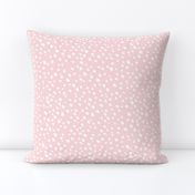 Baby Nursery Decor - White Dots on Pink Large Scale