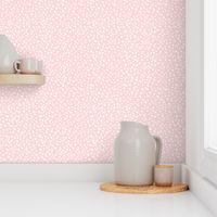 Baby Nursery Decor - White Dots on Pink Large Scale
