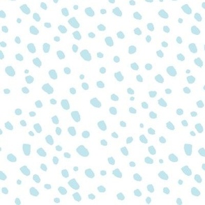 Scandinavian Home Decor - Abstract Blue Dots on White