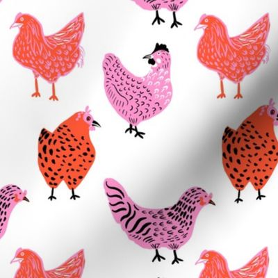 free range chickens - bright