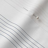 guitar string stripe - navy on white