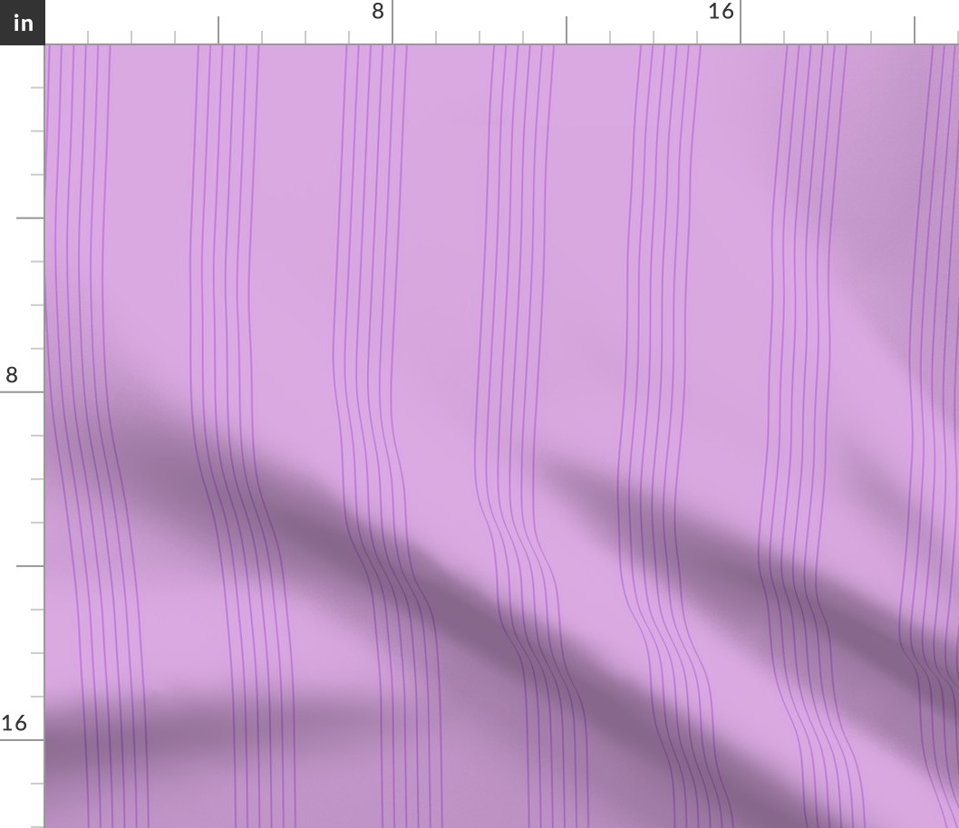 guitar string stripe - purple on lavender
