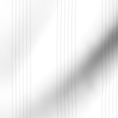 guitar string stripe - pale neutral grey on white