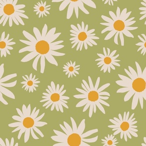 Daisy Green Large (20x20)