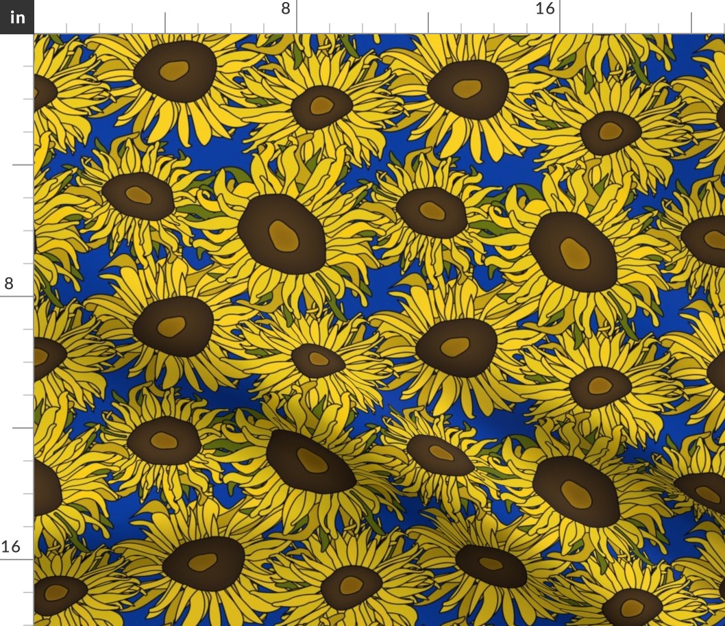 Sunflowers 2.0 Blue Medium