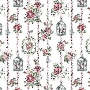 Victorian Style Rose  Wallpaper by kedoki - tiny print