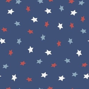 8x8 American Stars - Large Scale - Cobalt Blue - Patriotic - Blue Stars - Independence Day - 4th of July - Memorial Day - Star Designs