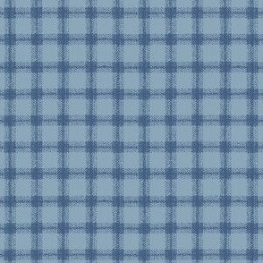 3x3 Gingham in Sky Blue - Gingham Patterns - Patriotic Plaid - Blue Gingham - 4th of July Coordinate
