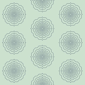 rosette - mint/navy