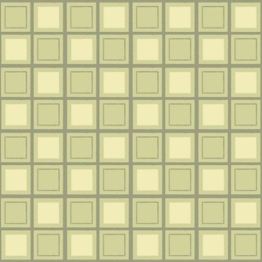 Geometric Squares in Green  SMALL (4.5x4.5)