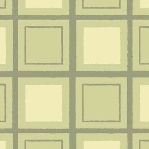 Geometric Squares in Green  SMALL (4.5x4.5)