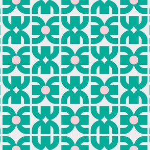 Teal Green Modern Geometric