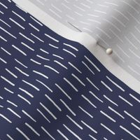 Shibori Vertical Stripes, Indigo Blue