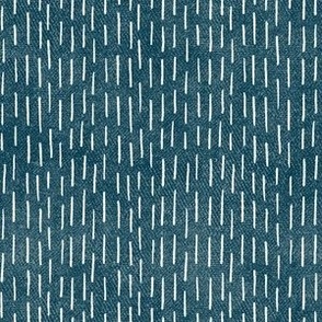 Shibori Vertical Stitches, Dark Denim