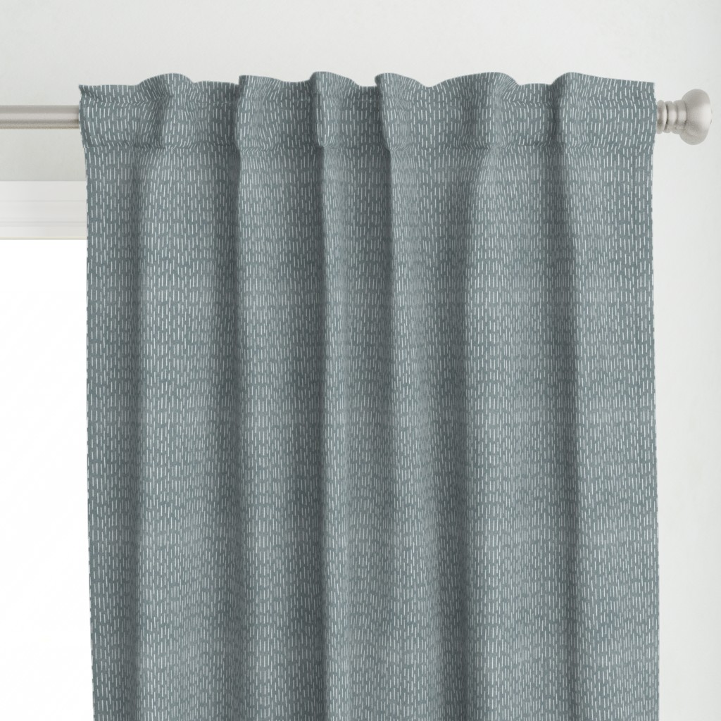 Shibori Vertical Stitches, Slate Grey