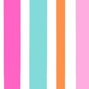 Sweet Summer Bright Stripe White BG Rotated - XL Scale