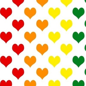 Verticle Rainbow Hearts