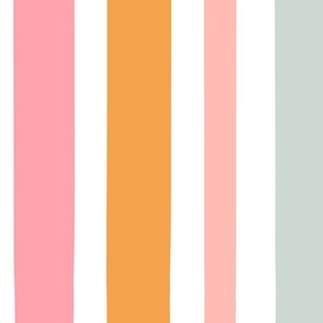 Boho Summer Stripe White BG Rotated- XL Scale