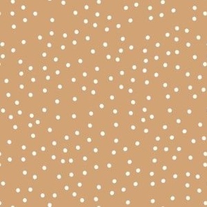 Medium Scale // Halloween Spots and Dots on Desert Sand Brown
