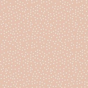 Micro Mini Scale // Halloween Spots and Dots on Blush Rose Pink 