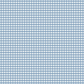 1/4 inch Small Dorothy Blue gingham check - Soft Blue cottagecore country plaid - perfect for wallpaper bedding tablecloth - vichy check