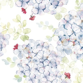 Blue Hydrangea Floral