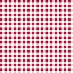 Red and white gingham