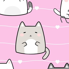 Kawaii Kitties Pink