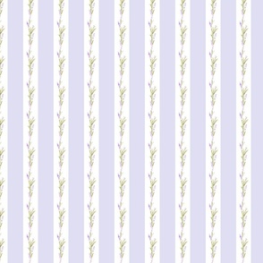 Lavender Sprigs and Stripes