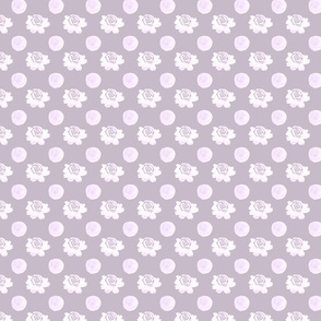 Lavender Floral Dot