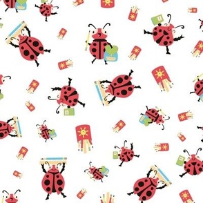 Cute Ladybugs &  Pencils Back to School 