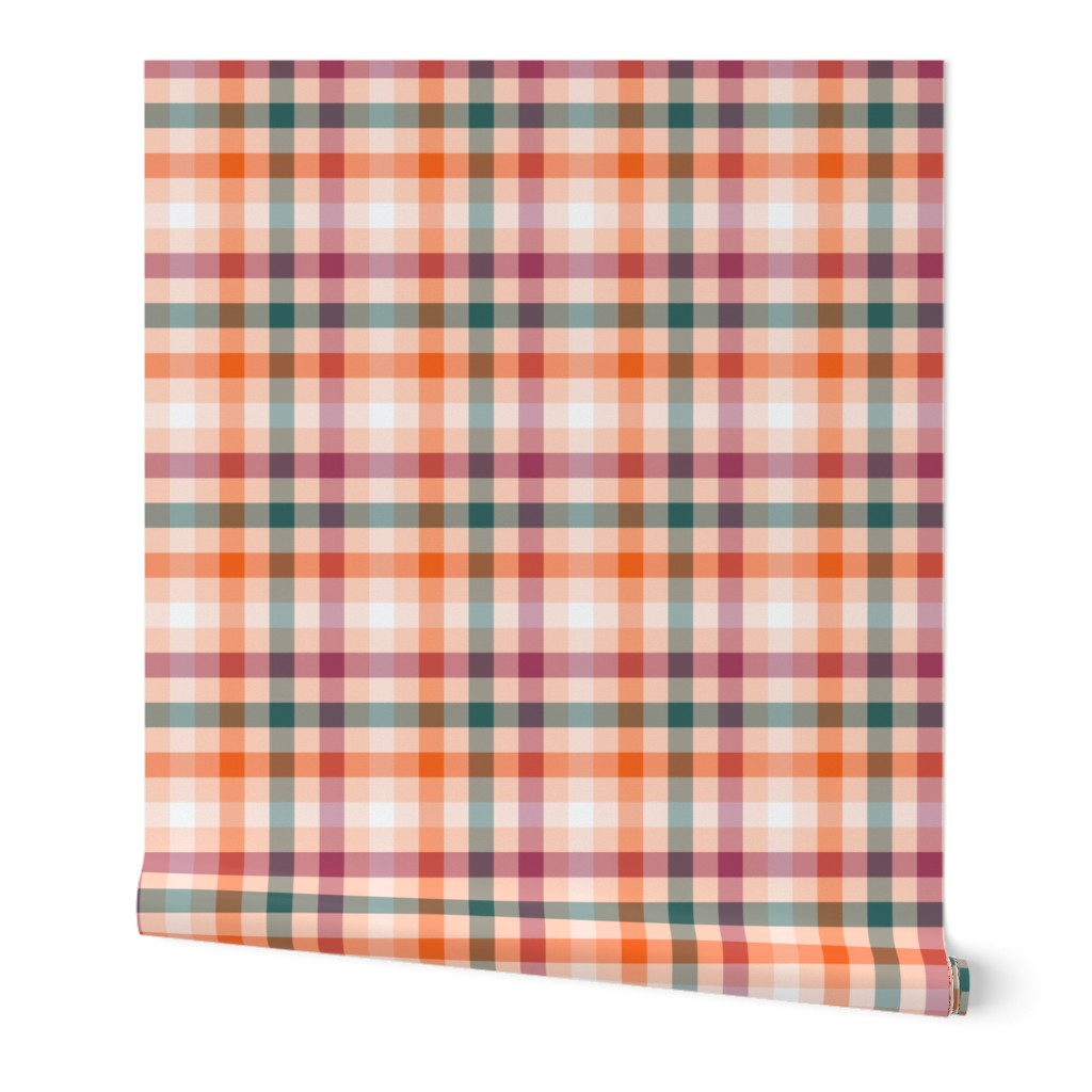 medium 6x6in - sweet autumn plaid