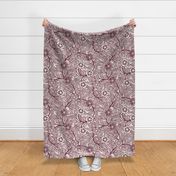 16 Soft Spring- Victorian Floral- Wine on Off White- Climbing Vine with Flowers- Petal Signature Solids - Earth Tones- Burgundy- Dark Red- Natural- William Morris Wallpaper- Large