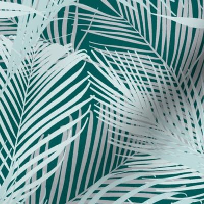 Palm Leaves dark green - Pantone Ultra-steady 