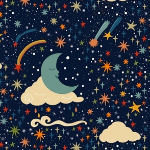 night sky stars wallpaper